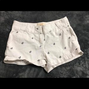 J. Crew shorts with anchors